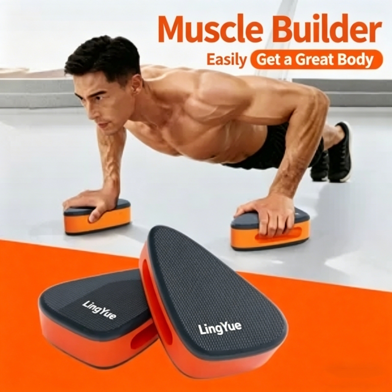 Landmine Barbell Attachment - Push up hand pad, sliding disc,