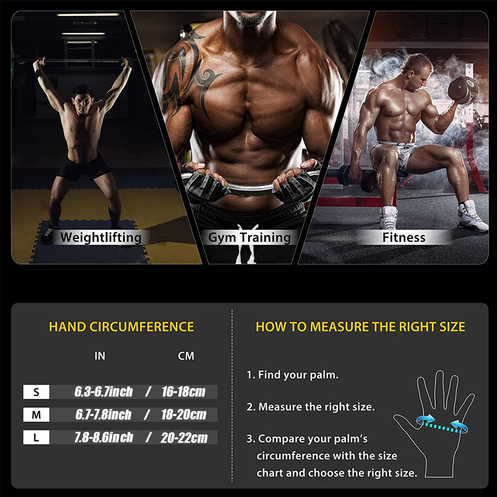 Fitness Gloves with Wrist Supp - Crossfit Gear For Men ulasan dan harga