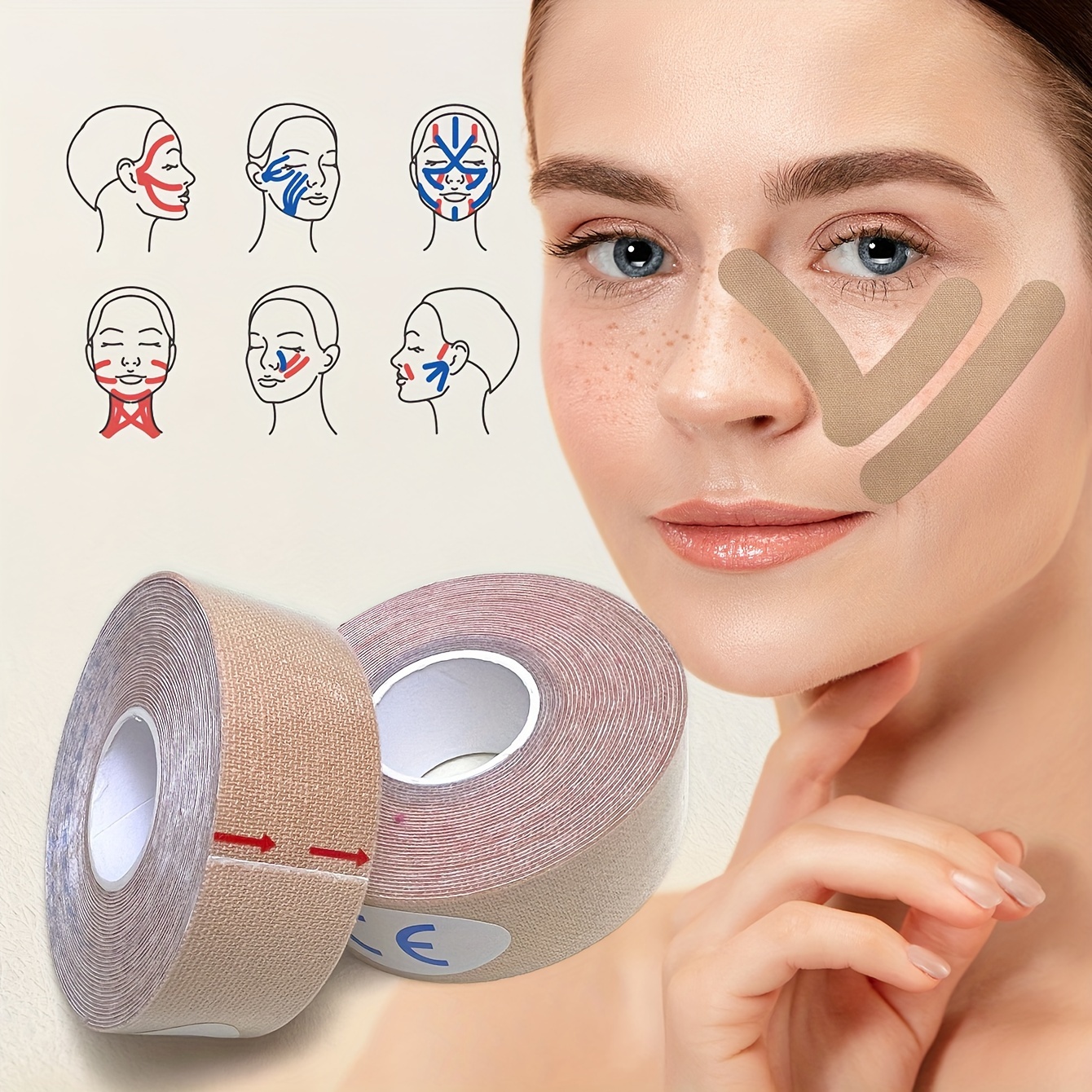 Elastic Face Lift Tape-Instant - Crossfit Lifting ulasan dan harga